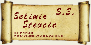 Selimir Stevčić vizit kartica